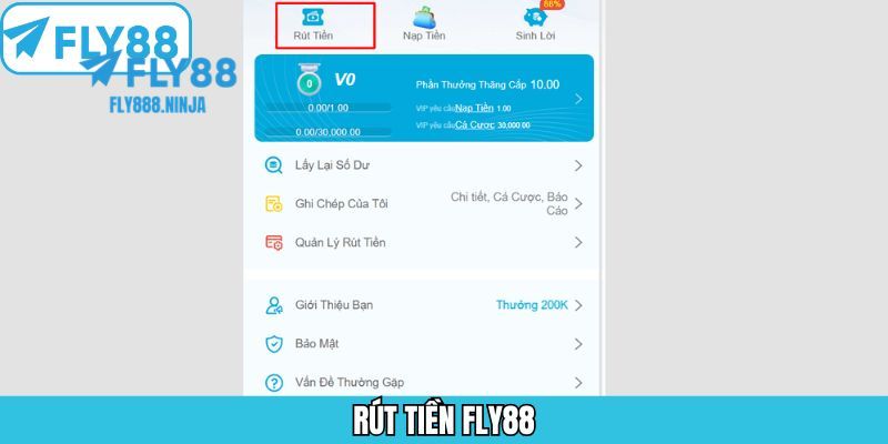 Rút Tiền FLY88 Nhanh Chóng Chỉ Với Vài Bước Đơn Giản 2 Bạn cần có số dư trong tài khoản game để thực hiện rút tiền
